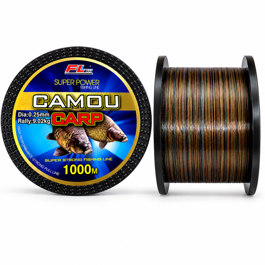 Fir Monofilament FL Camou Carp 0.25mm – 9.02kg – 1000m