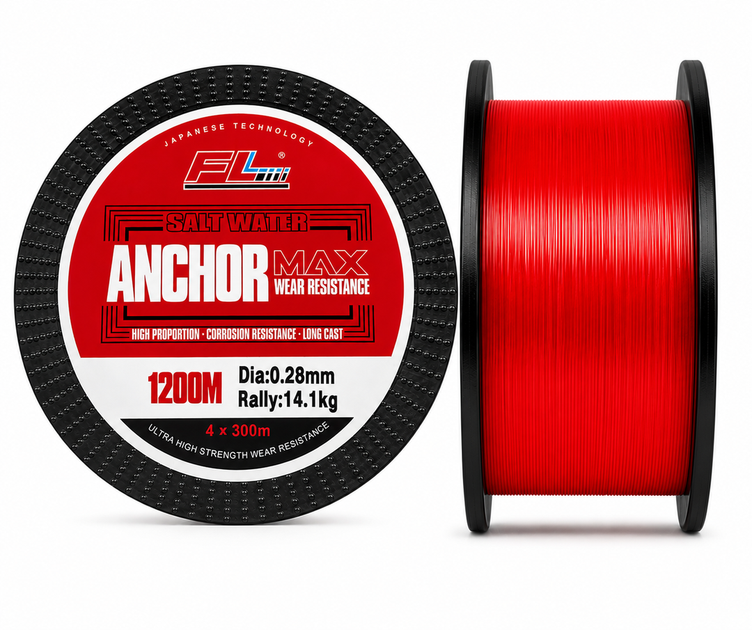 Fir Monofilament FL Anchor Max Rosu 0.28mm – 14.1kg – 1200m
