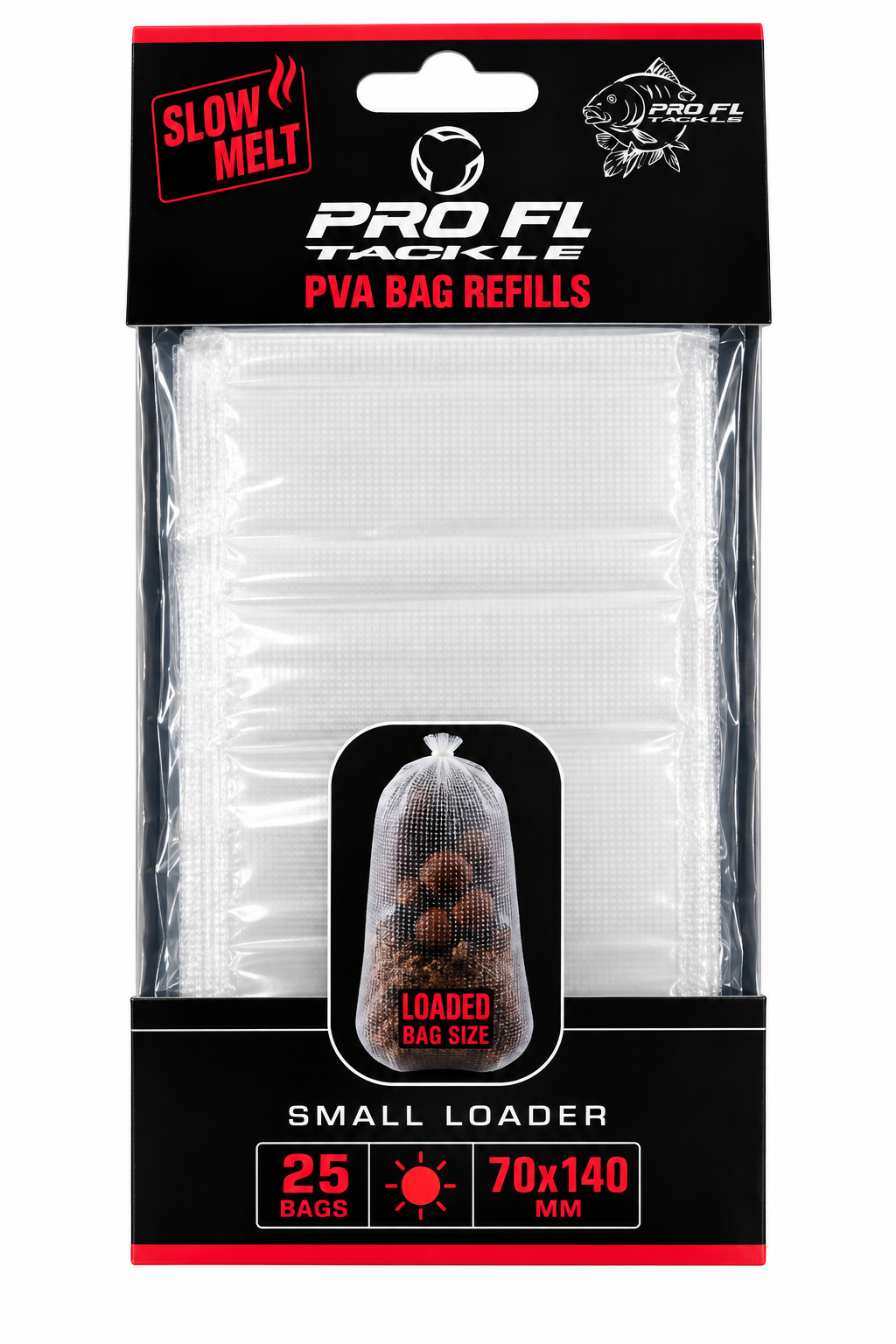 Pungi PVA PRO FL Slow Melt 70x140mm – 25 buc