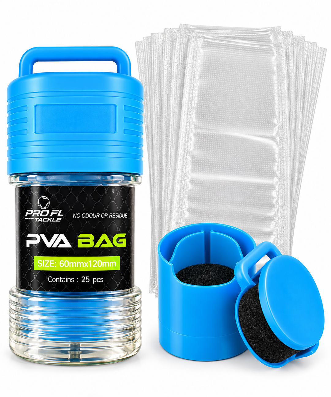 Set PVA Bag PRO FL 60x120mm + Incarcator – 25 buc