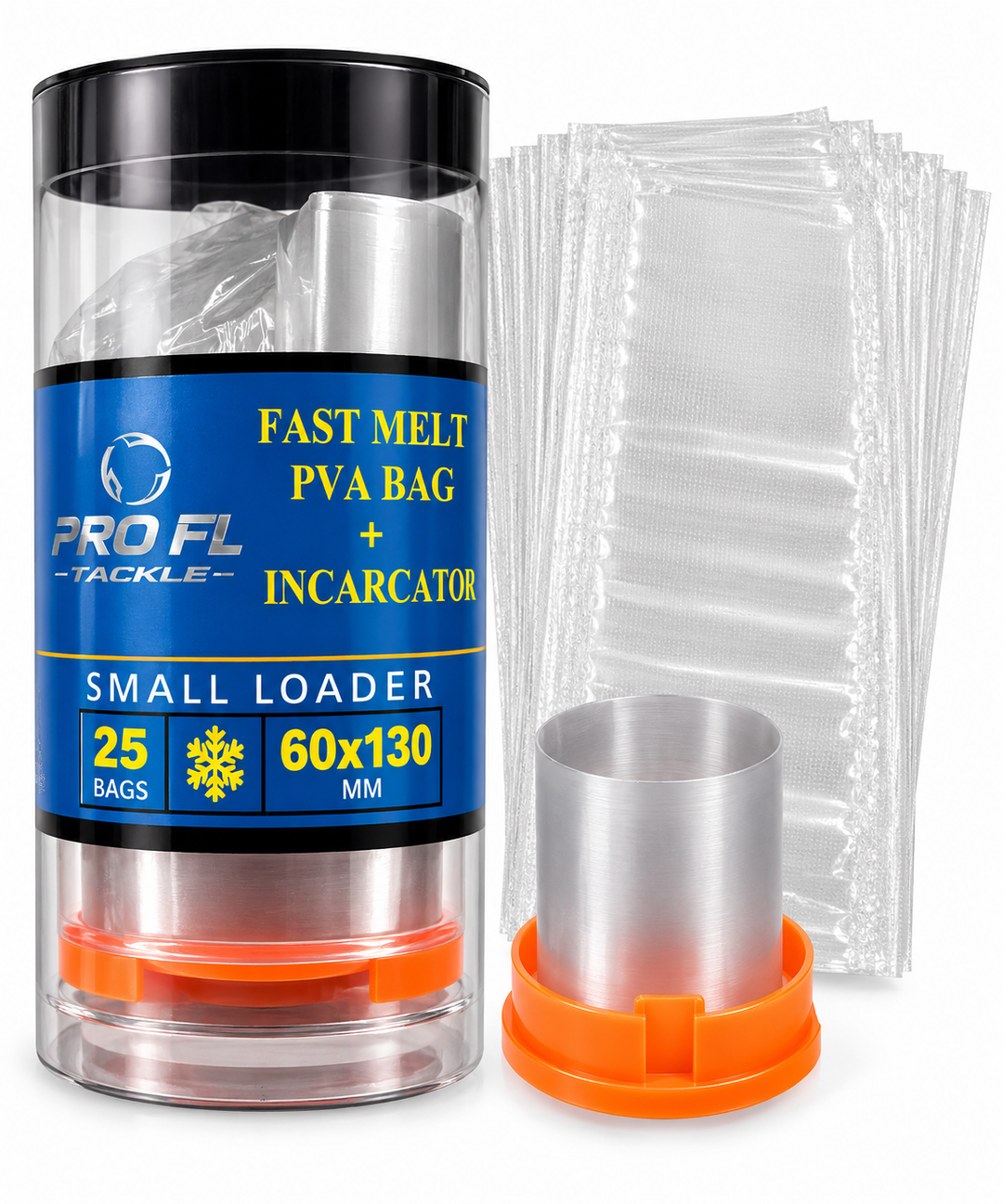 Pungi PVA PRO FL Fast Melt 60x130mm + Incarcator – 25 buc