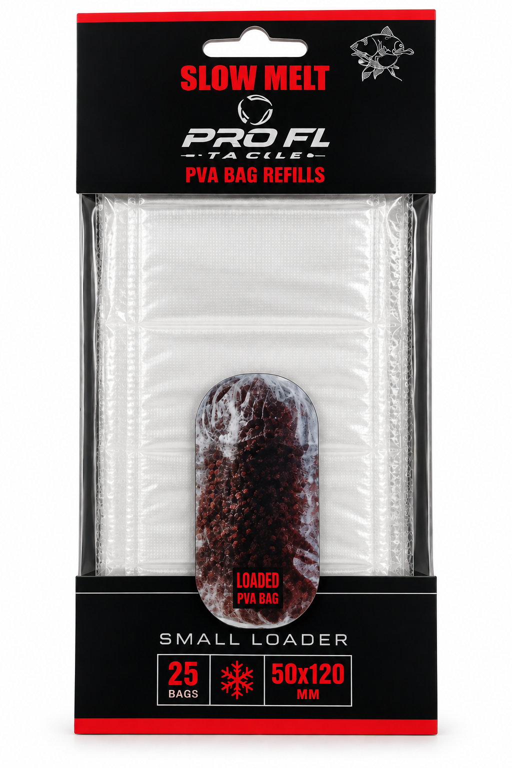 Pungi PVA PRO FL Slow Melt 50x120mm – 25 buc