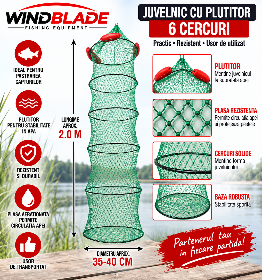 Juvelnic Windblade cu Plutitor – 6 Cercuri
