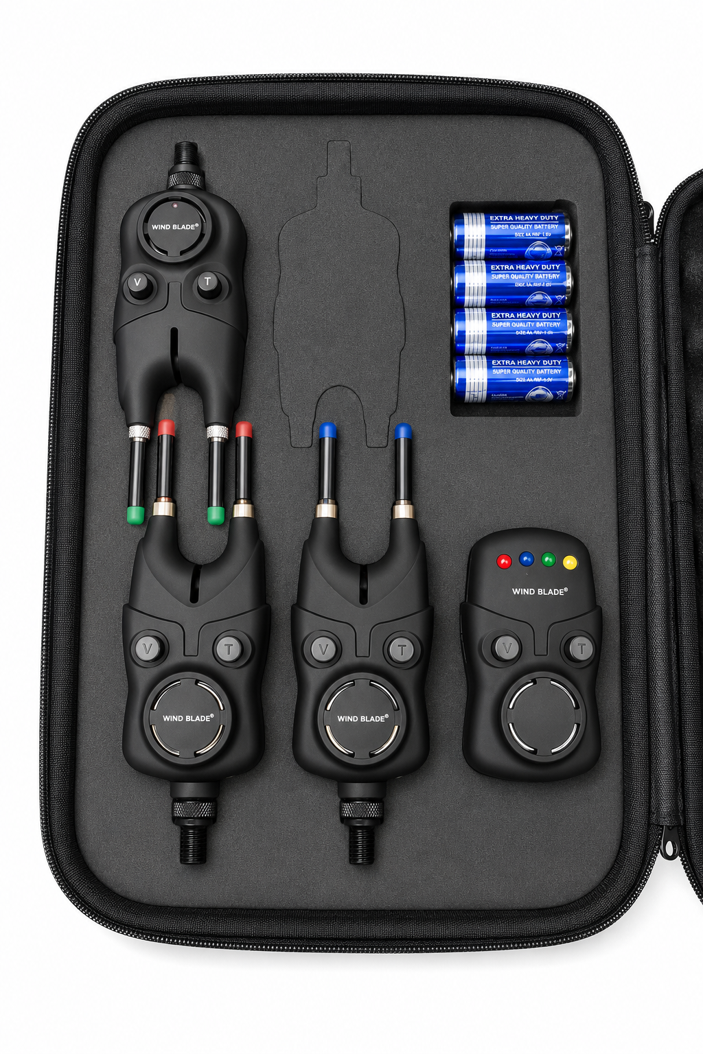 Set 3 Senzori Windblade cu Statie SG-K1 – Sistem Wireless pentru Pescuit la Crap