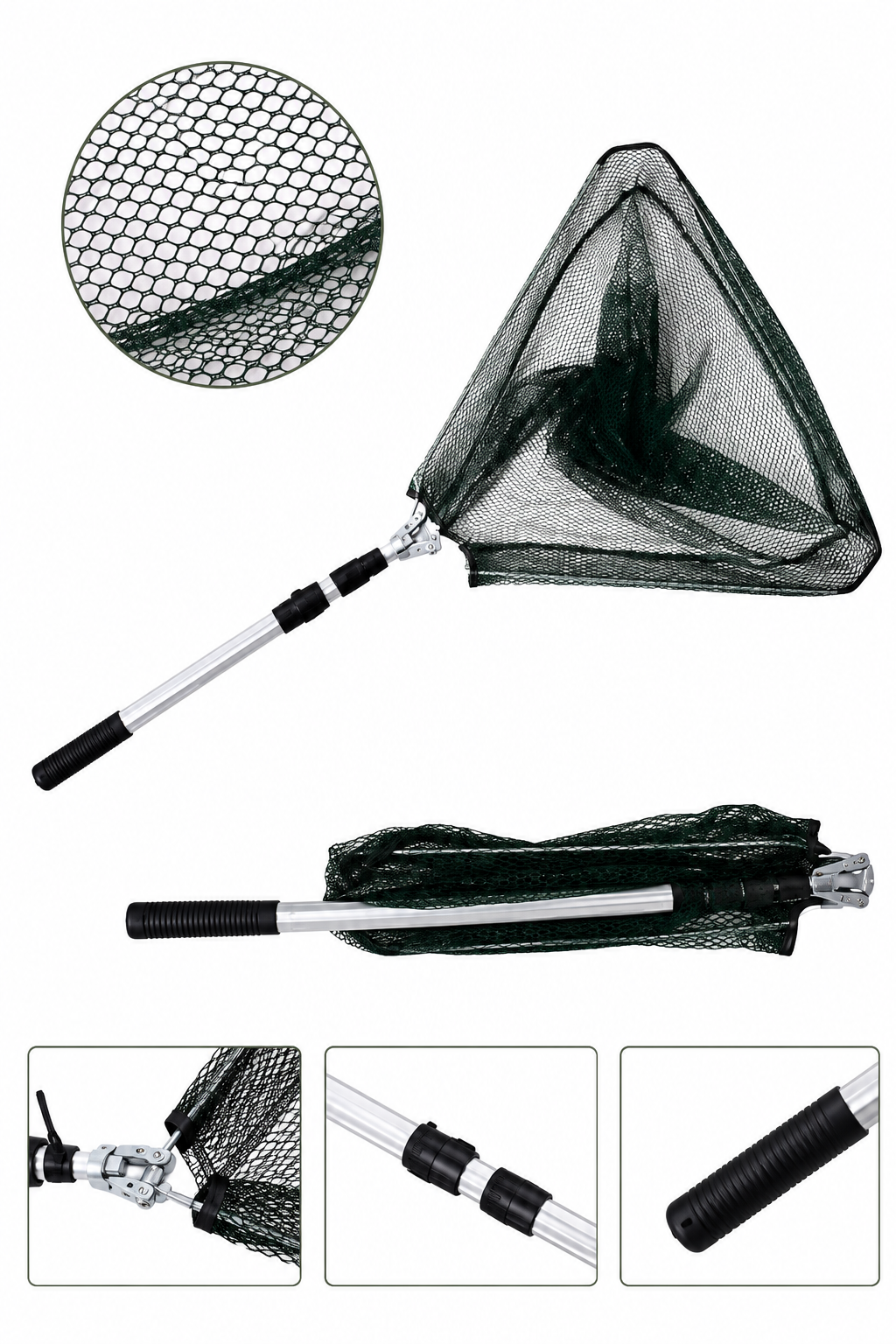 Minciog Windblade V 50 cm - Cap Rabatabil, Coada Telescopica, Plasa cu Ochiuri Fine
