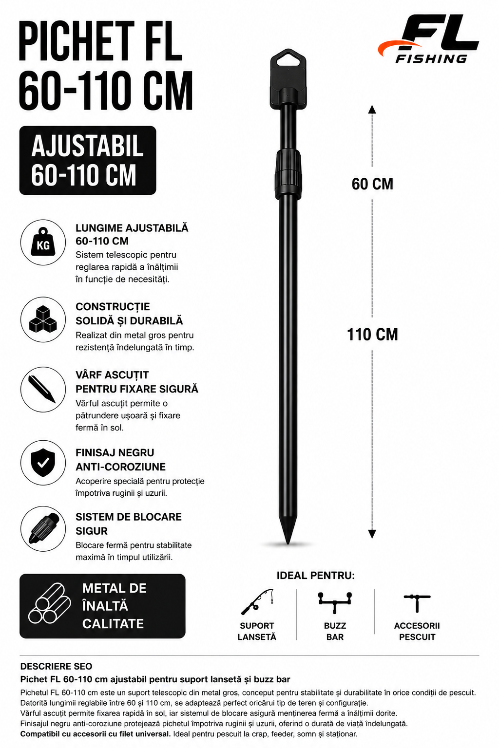 Pichet FL Reglabil 60-110 cm