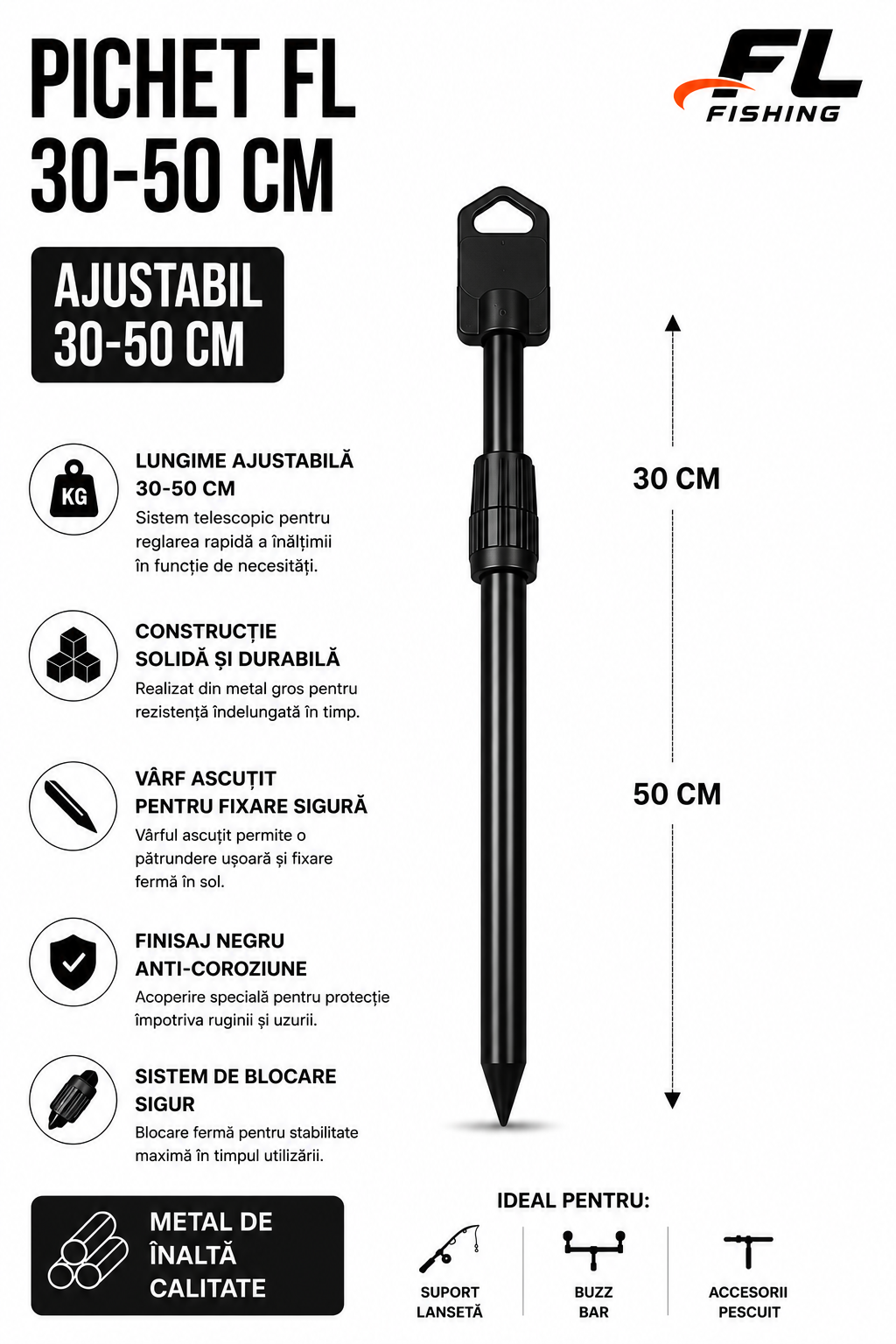 Pichet FL Reglabil 30-50 cm