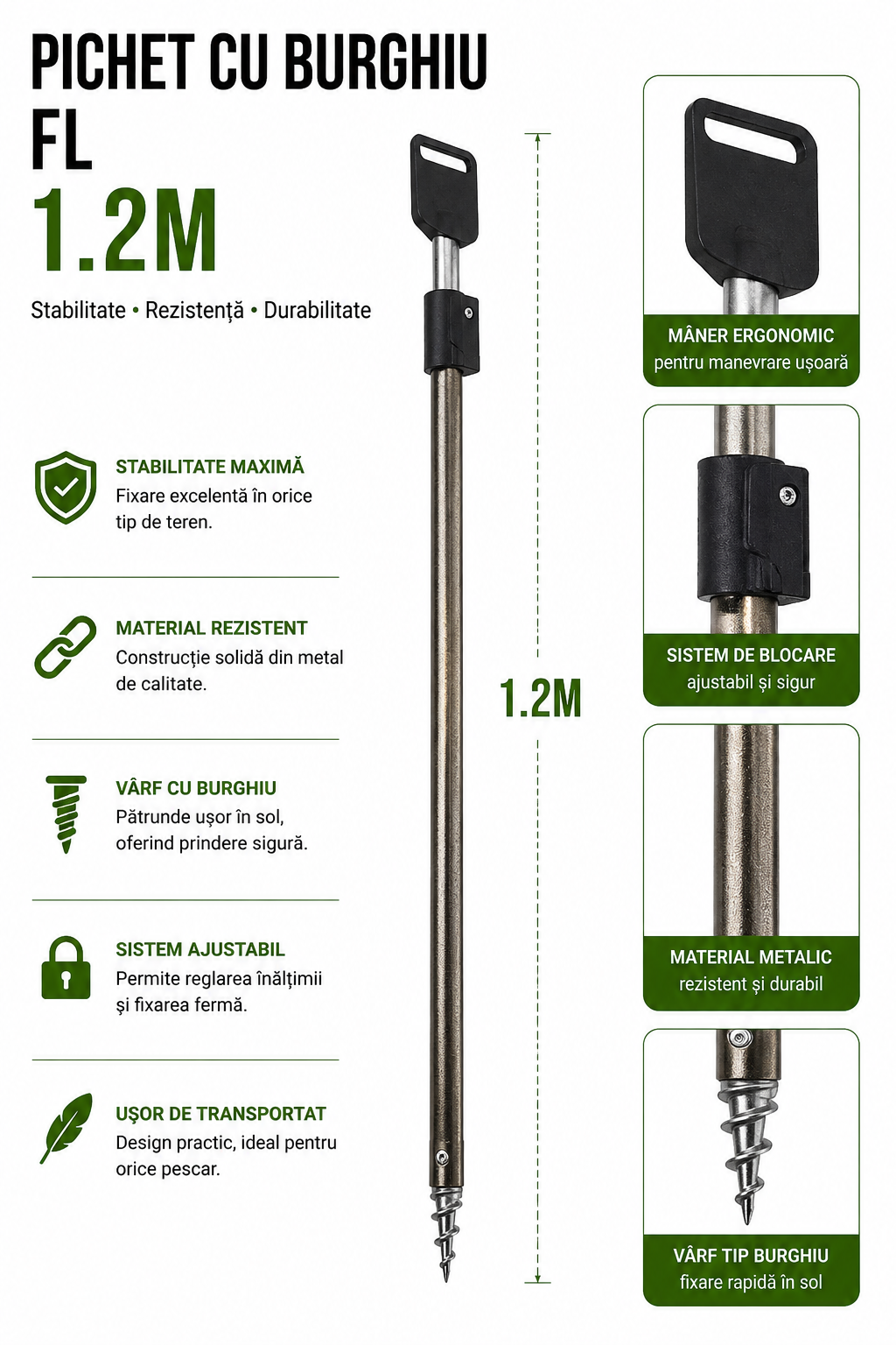 Pichet cu Burghiu FL 1.2m