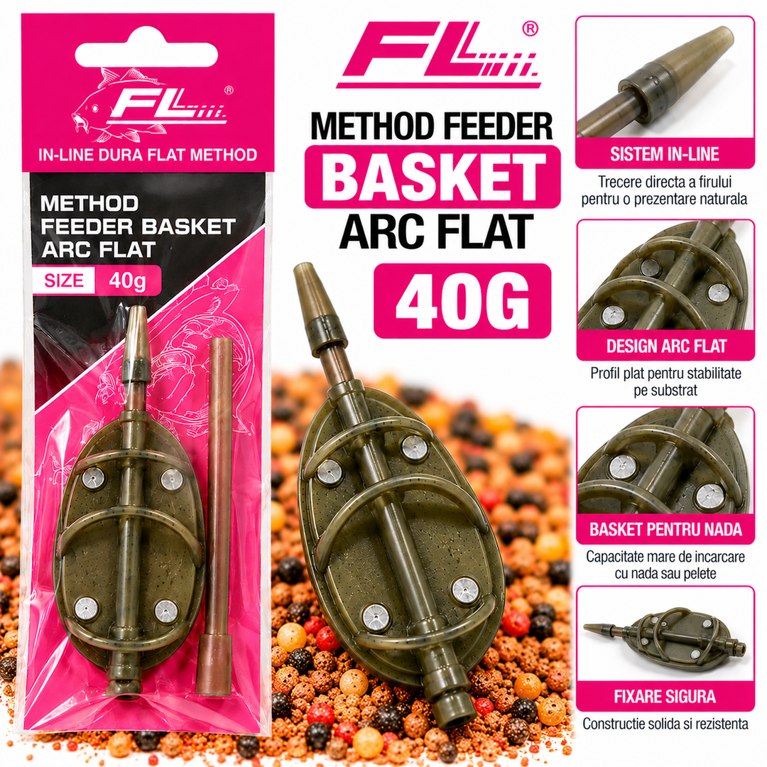 Momitor Method Feeder FL Basket Arc Flat – 40g
