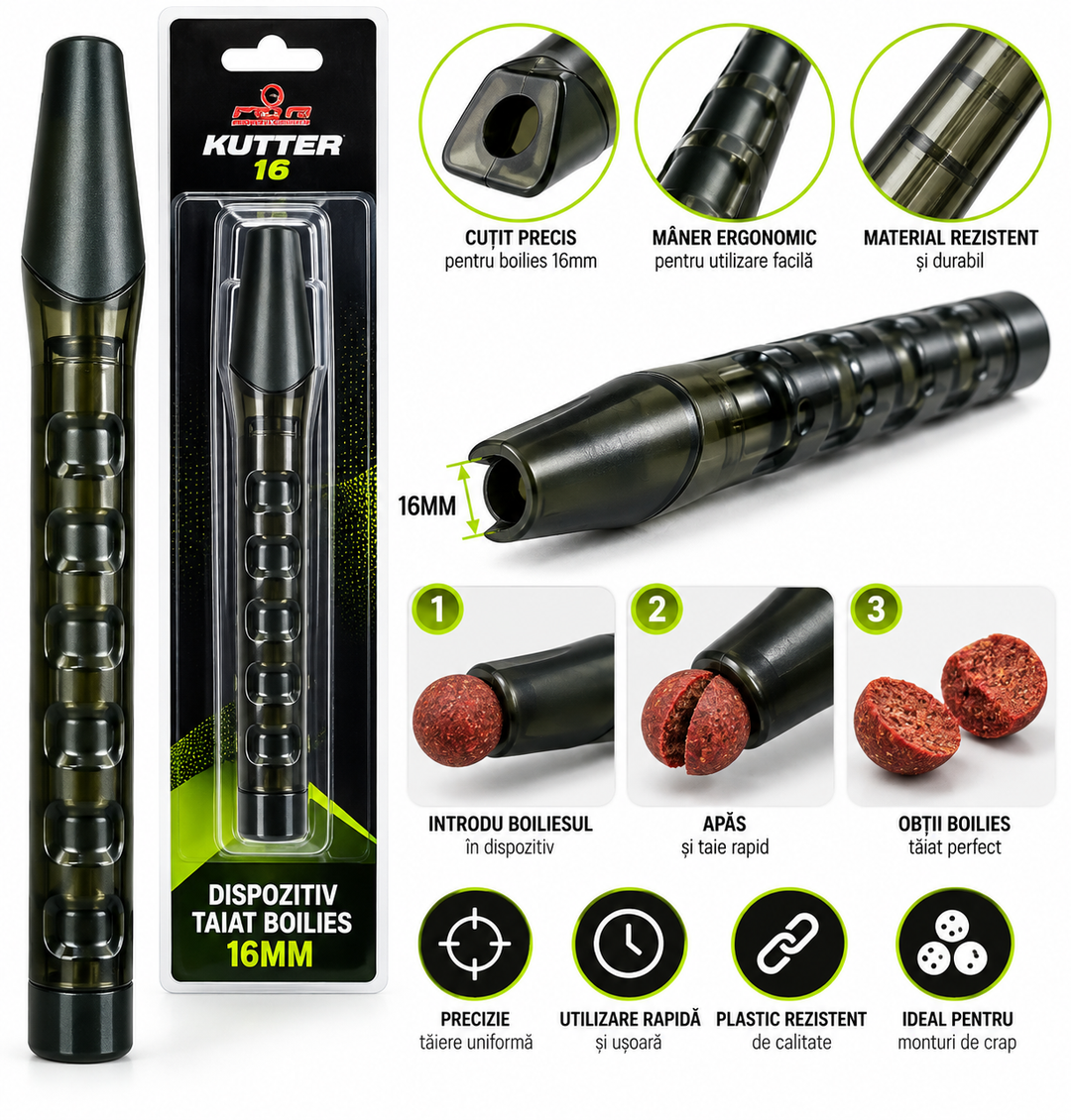 Dispozitiv Taiat Boilies PRO FL Kutter 16mm