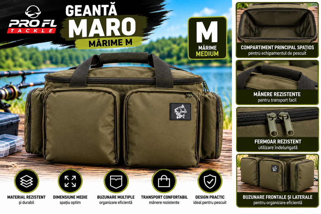Geanta Maro PRO FL Marime M – Geanta pentru Accesorii de Pescuit