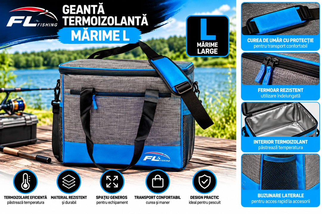 Geanta ALBASTRU/GRI FL Marime L