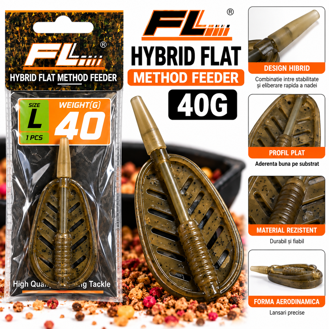 Momitor Method FL Hybrid Flat – 40g, Marimea L
