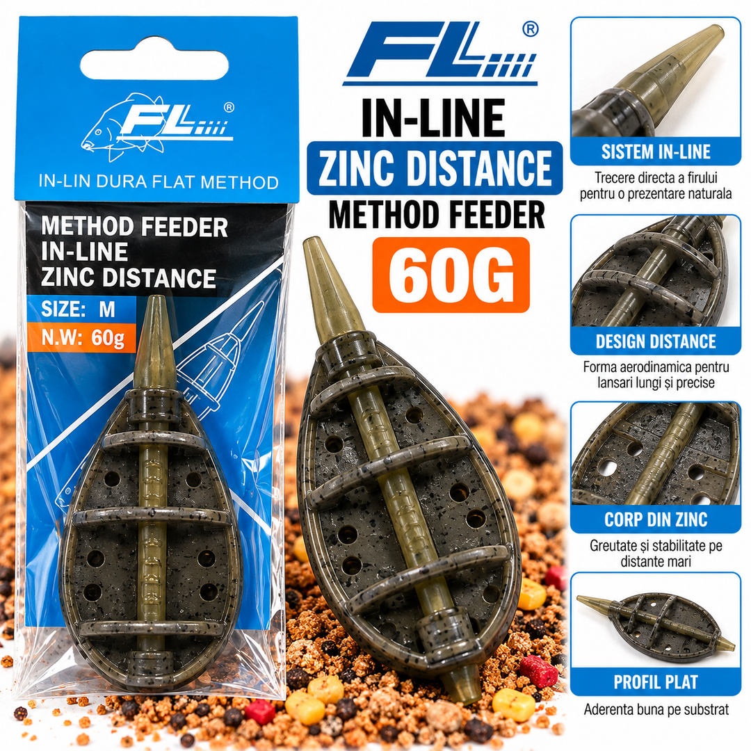 Method Feeder FL In-Line Zinc Distance – 60g