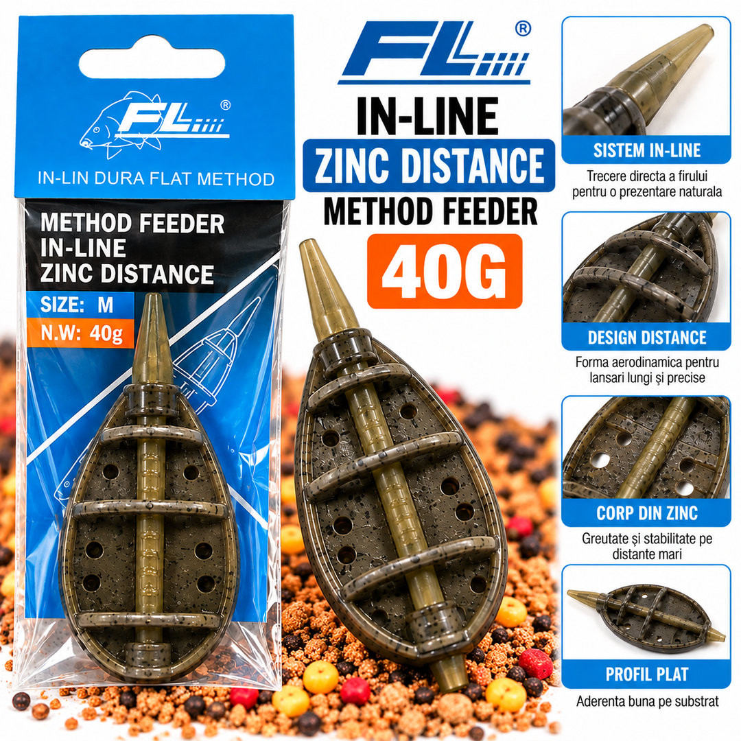 Method Feeder FL In-Line Zinc Distance – 40g