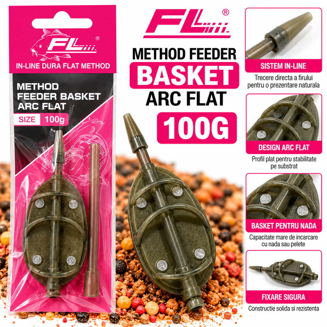 Momitor Method Feeder FL Basket Arc Flat – 100g