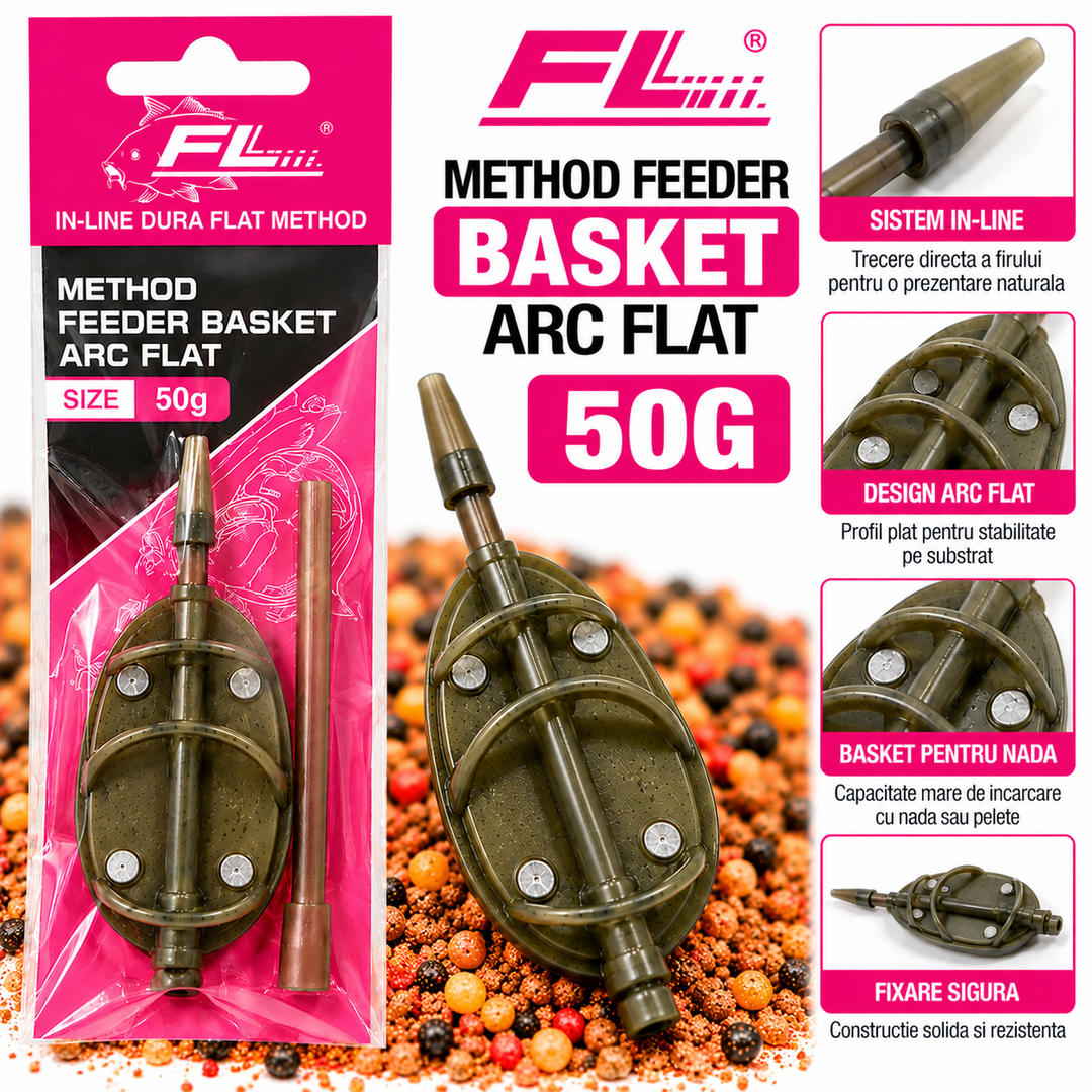 Momitor Method Feeder FL Basket Arc Flat – 50g