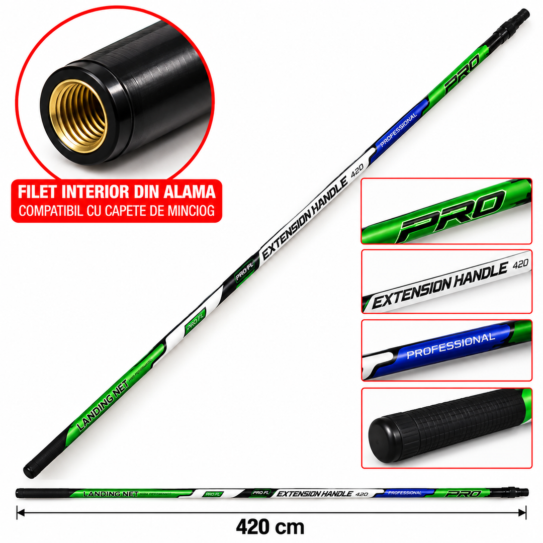 Coada Minciog Telescopica PRO FL Extension Handle 420cm