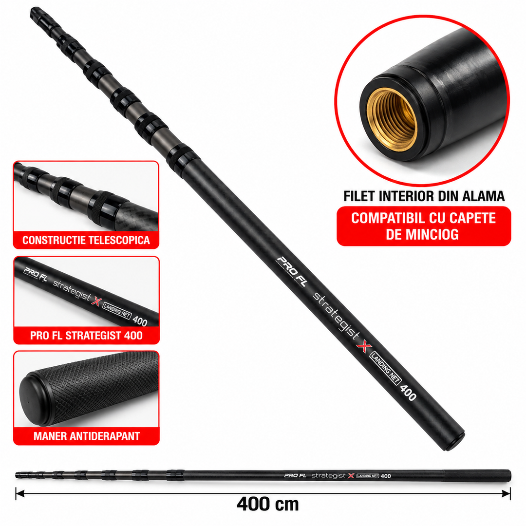 Coada Minciog Telescopica PRO FL Strategist 400cm
