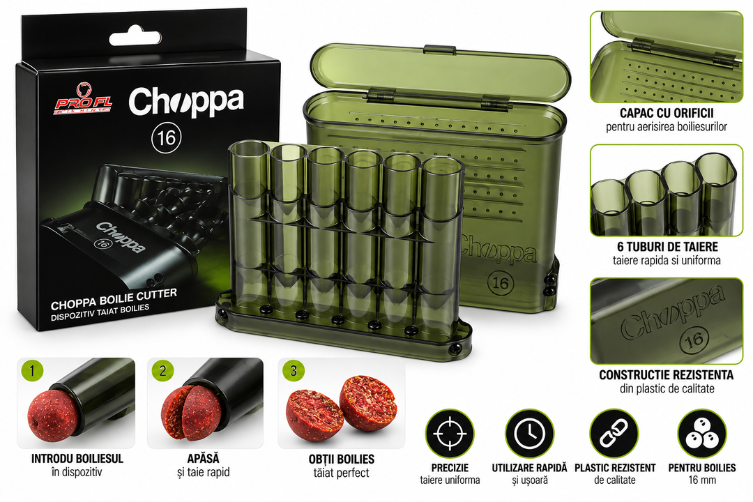 Dispozitiv Taiat Boilies PRO FL Choppa 16mm