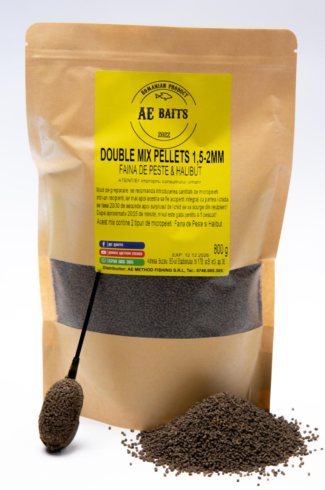 PELETE AE BAITS DOUBLE MIX PELLETS 1,5-2 MM