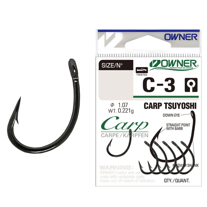 Carlig Owner C-3 No.6 Carp Tsuyoshi 7buc/plic
