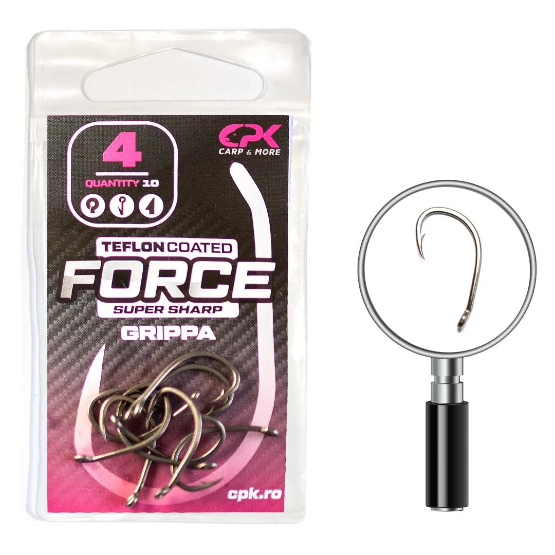 Carlige CPK Force Teflon Coated Grippa, 10buc/plic NR 4