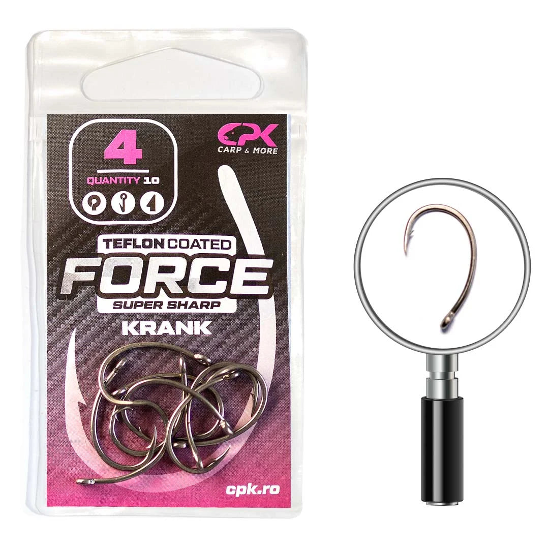 Carlige CPK Force Teflon Coated Krank, 10buc/plic nr.6