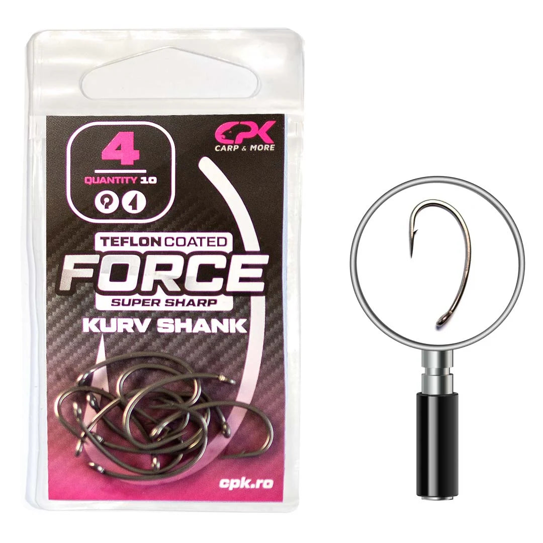 Carlige CPK Force Teflon Coated Kurv Shank, 10buc/plic NR.4