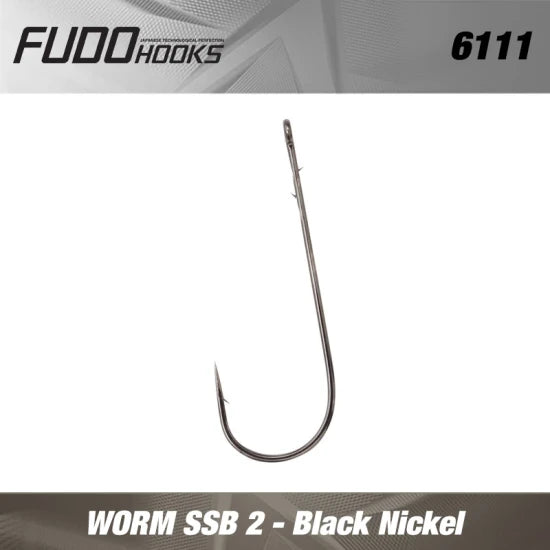 Carlige Fudo Worm Ssb Bn Black Nickel Nr.4/0 3buc/plic