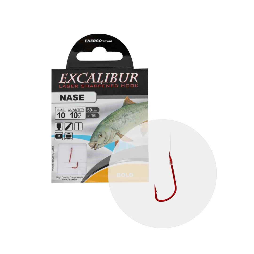 Carlige Legate Excalibur Bolo Red NR.12 10BUC/PLIC