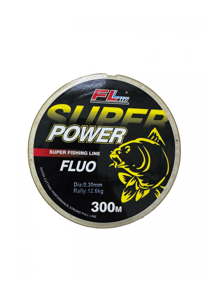 FIR MONOFILAMENT FL SUPER POWER FLUO 300M 0.28MM/10.5KG