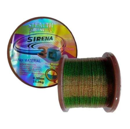 FIR MONOFILAMENT SIRENA STEALTH 3D, 1000m, 0.20mm/12kg