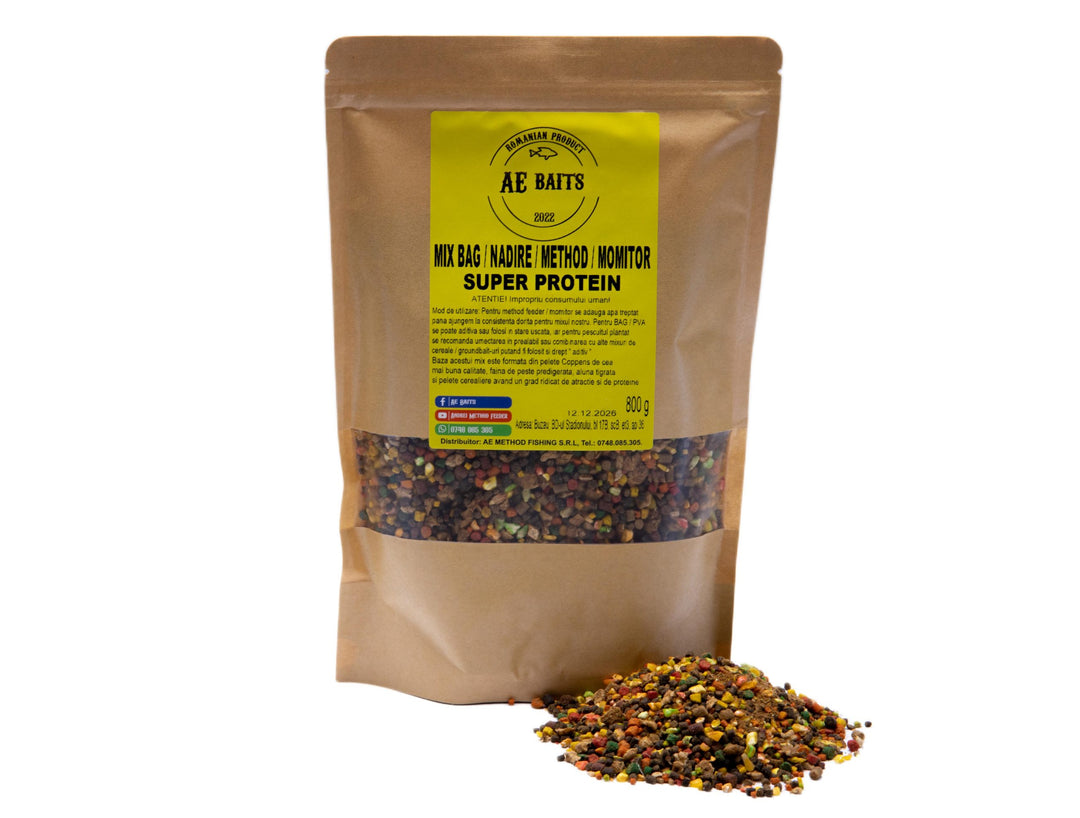 MIX AE BAITS BAG / NADIRE / METHOD / MOMITOR SUPER PROTEIN