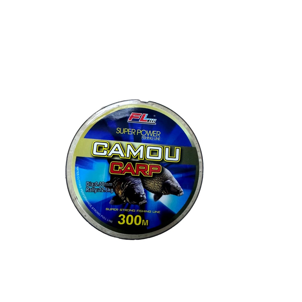 FIR MONOFILAMENT FL CAMOU CARP 300M 0.25MM/9.02KG