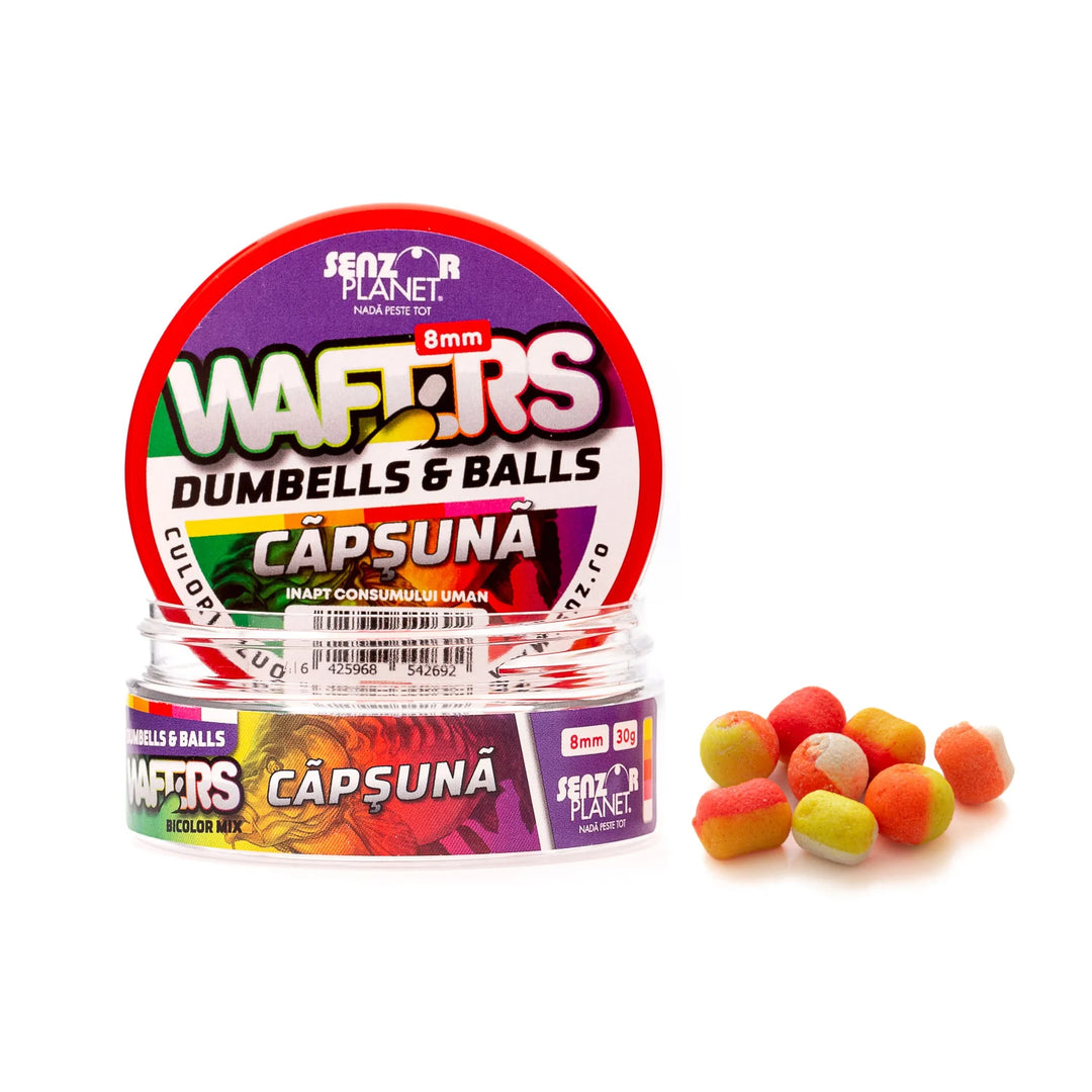WAFTERS DUMBELLS & BALLS BICOLOR CAPSUNA (MIX BICOLOR) 8mm 30g