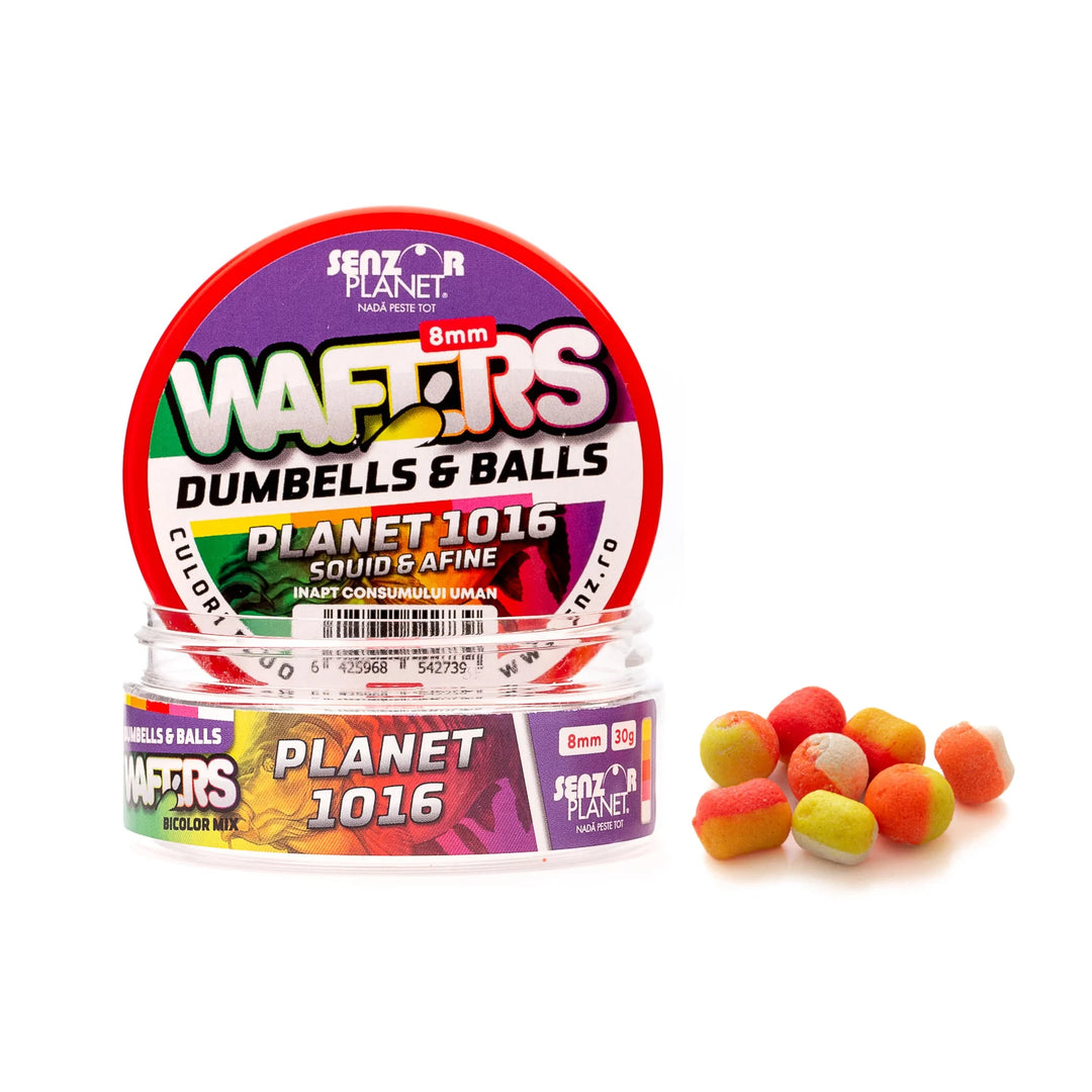 WAFTERS DUMBELLS & BALLS BICOLOR Planet1016 (MIX BICOLOR) 8mm 30g