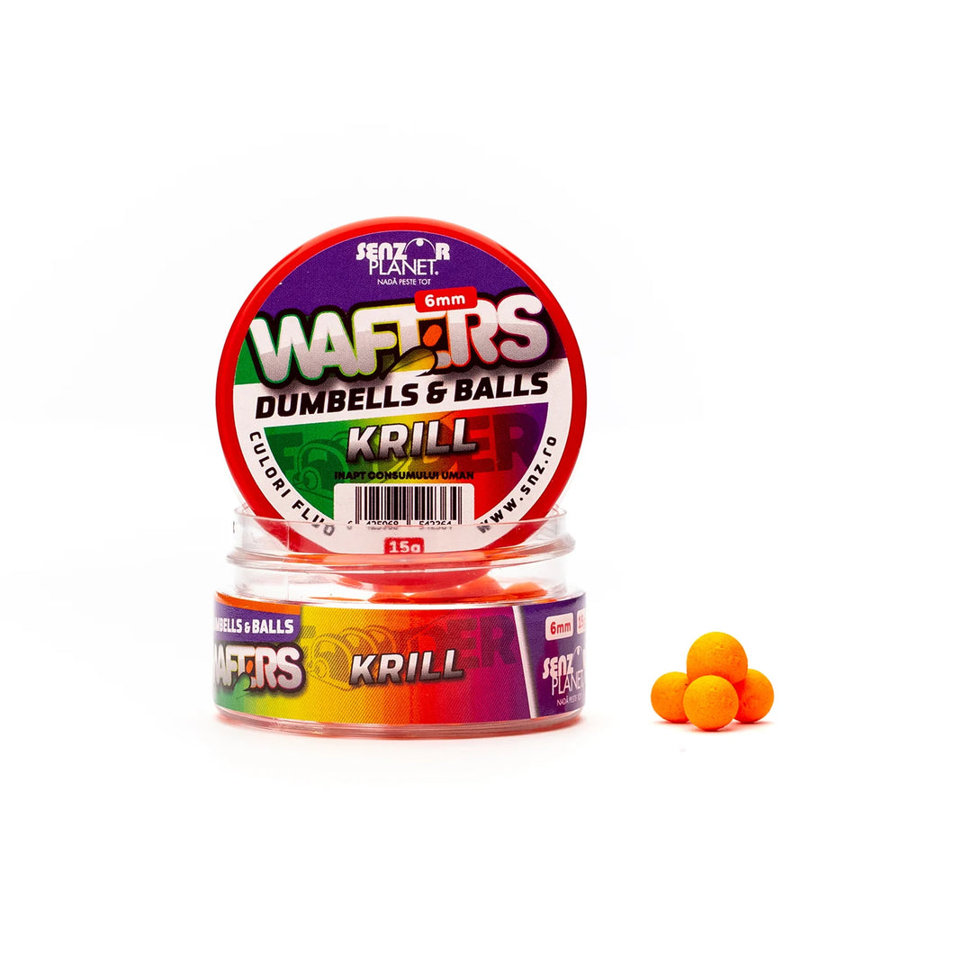 WAFTERS DUMBELLS & BALLS KRILL (PORTOCALIU) 6mm 15g